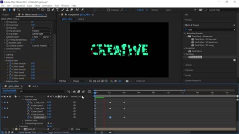 Adobe After Effects – Create Glitch Text Effect