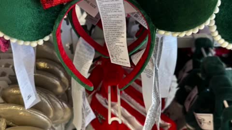 Disney Parks Christmas Headband and Stockings #shorts