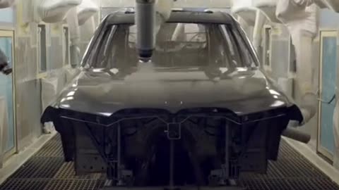 Automobile assembly process, machining assembly line