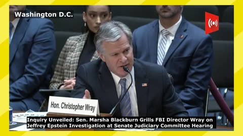 Sen. Marsha Blackburn Grills FBI Director Wray at Senate