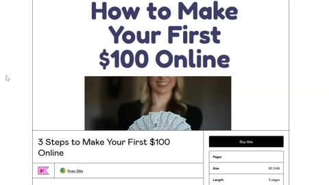 How to make your first $100 online 8?