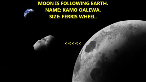 012324 ASTRONOMERS THINK A PIECE OF OUR MOON IS FOLLOWING EARTH! 2 MOONS?