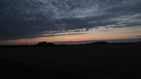 Timelapse of clouds before heavy rain