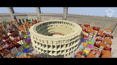 [Minecraft Time-Lapse] The City of Orario | 4K 60 FPS