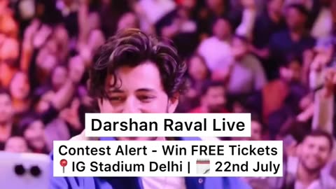 #EventAlert #ContestAlert 📣 Darshan Raval Event In Delhi | More Details in the Comment Box #shorts