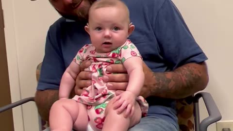 Baby Receives Her First Hearing Aids