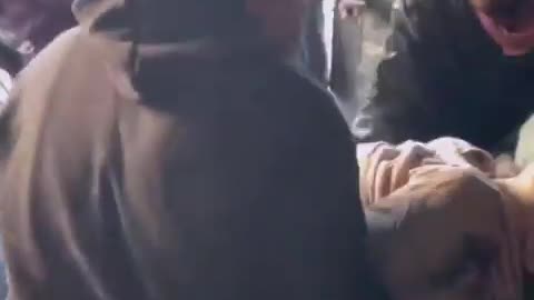 Young Palestinian girl rescued from beneath the debris of her house