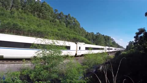 Real China - High Speed - Bullet Trains Flying By - China - #shorts