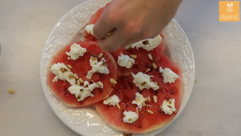 Carpaccio van watermeloen