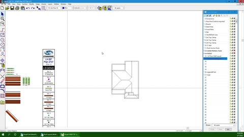 4. Import Roof Layout into Vis Cadd and Clean up add to template file