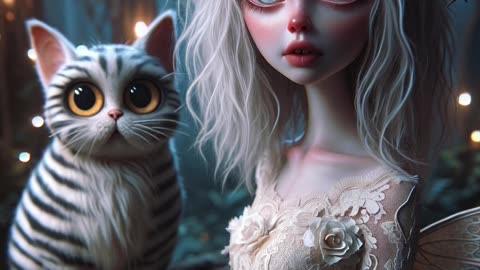 The Pale Girl and Striped Cat: A Children's Tale of Spooky Delight