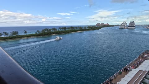 Leaving Nassau Bahamas onboard MSC Seaside 6-5-2024