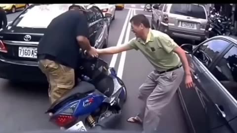 making things worse- helping the scooter rider up