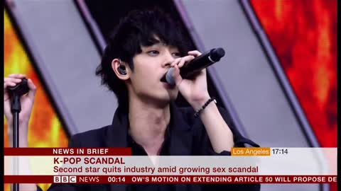 K-pop sex scandal, second quits the industry (South Korea)