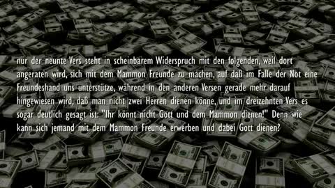 Der ungerechte Haushalter... Ihr könnt nicht 2 Herren dienen ❤️ Jesus Christus erklärt Lukas 161-13