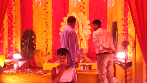 Wiswkarma Puja Chopan Sonbhadra 2023 viral video hi fi decoration event