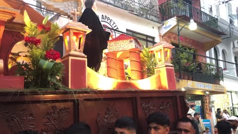 Good Friday's Procession in Panajachel, Guatemala on Lake Atitlan.