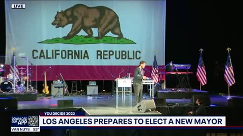 Karen Bass casts vote in Baldwin Hills in LA Mayor race