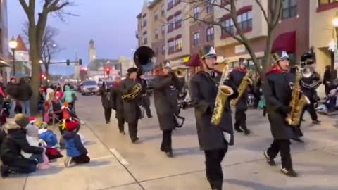 Close-Up Video of SUV Running Over A Marching Band In Wisconsin