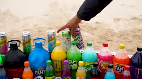 Coca Cola vs Mentos & Big Fanta, Mtn Dew, Monster, Schweppes, Sprite and Popular Sodas-15