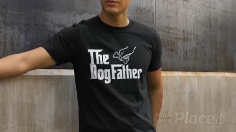 The Dogfather Funny, Cute Dog Father Dad Owner Pet Doggo Pup Fun Humor T-Shirt