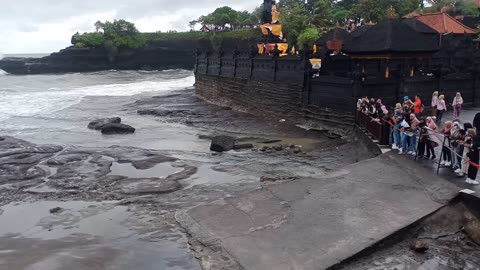 beautiful temple on the beach in bali