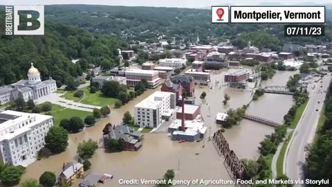 Breitbart News - DEVASTATING: Drone Footage Shows Disastrous Flooding in Vermont