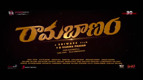 Ramabanam trailer | Gopichand | Dimple Hayathi | Jagapathi Babu | Sriwass | Mickey J Meyer