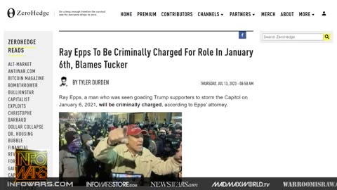 Learn Why Ray Epps Blames Tucker Carlson for Pending Charges Over Jan 6th Protest