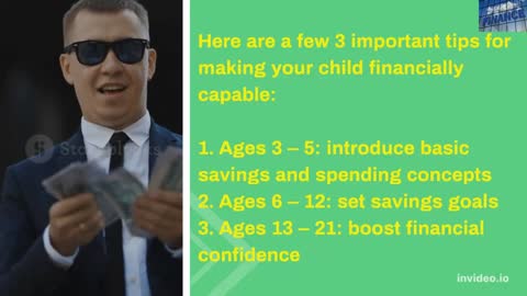 Here are a few 3 important tips for making your child financially capable