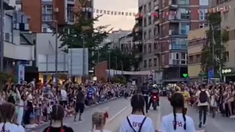 Family Pride parade in Serbia. This is what the world needs more of.