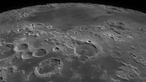 Moon - Close Up View - Real Sound. HD