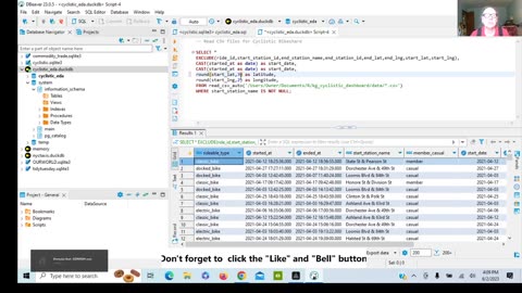 DuckDB/SQL: Cycistic Bikeshare Analysis (vid01)