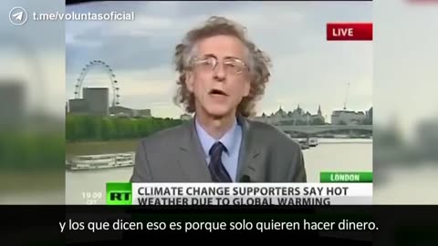 Piers Corbyn desmonta el cambio climático en un momento.