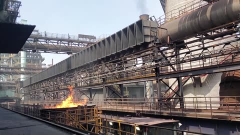 Metallurgical hot coke in wagon