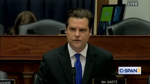 Rep. Gaetz to U.S. Secretary of Defense.