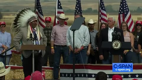 Chairman of Crow Tribe endorses Donald Trump at Republican rally