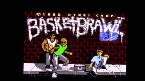 I'm playing basketbrawl atari 7800 on atari vcs