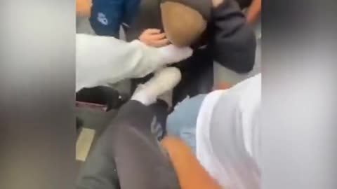 Migrants in Belgium force a native boy to his knees and kiss their feet before attacking him.