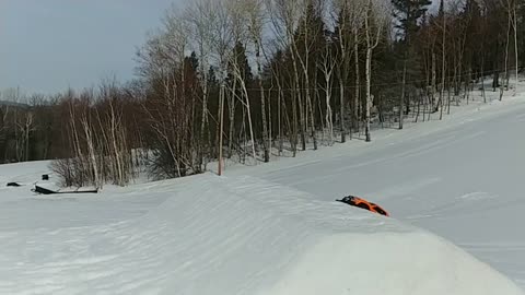 Traxxas X-maxx - Awesome Snow Jump In Slow Motion!