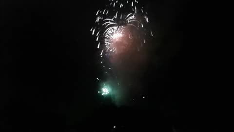 Fuegos artificiales grito 2020 en Toluca, Estado de Mexico