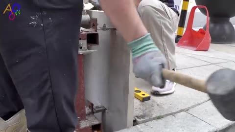 Repair Broken Marble Columns Korean Wall Restoration Veteran