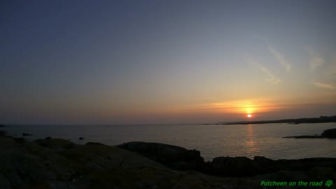 Time lapse Sun Setting Down Over The Atlantic In Connemara