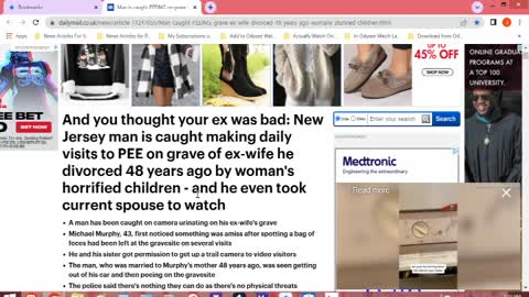 Chaos News Special Man Pees On Ex Wife's Grave Edition