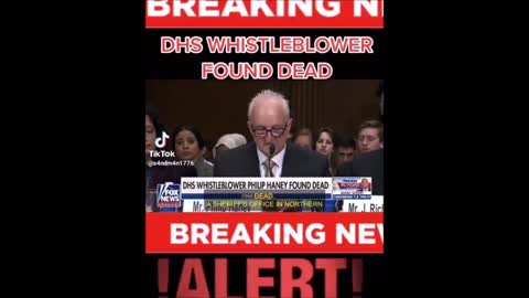 BREAKING : DHS Whistleblower Found MURDERED. - TNTV