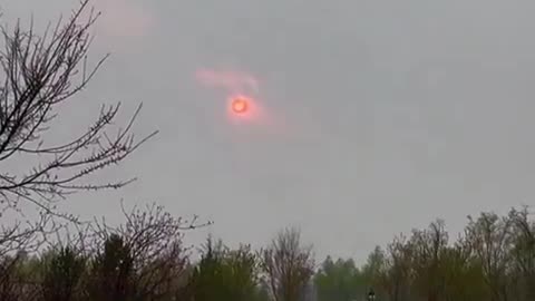 China | Así fue captado el Sol después de las lluvias.