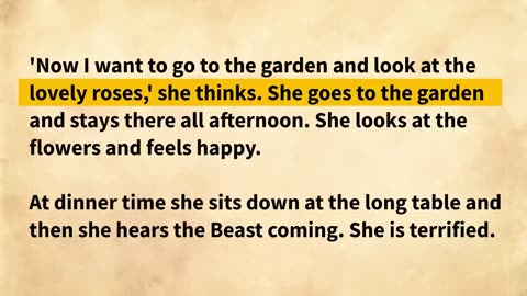 Learn English through Story Level 1 🚨 | The Beauty and the Beast - english story, with subtitle