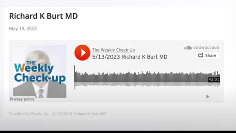 Weekly Checkup with Dr Richard Burt - Curing Autoimmune Diseases with Stem Cell Transplant