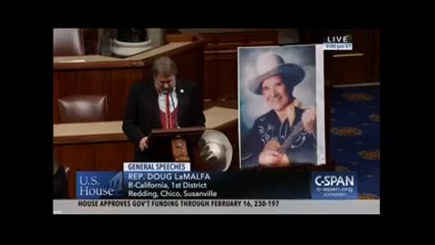 Rep. Doug LaMalfa Honors Moriss Taylor on the House Floor