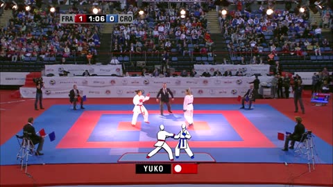 Ana LENARD vs Lucie IGNACE. FINAL Female Kumite -61kg. European Karate Championships